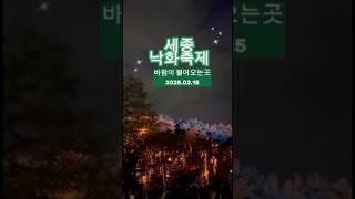 낙화축제 세종 영평사 바람이 불어오는 곳 2025.02.15