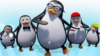 Five little penguins | baby songs | five little babies | cartoon nursery rhymes
