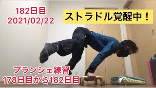 プランシェ練習178日目から182日目！ストラドル覚醒中‼️