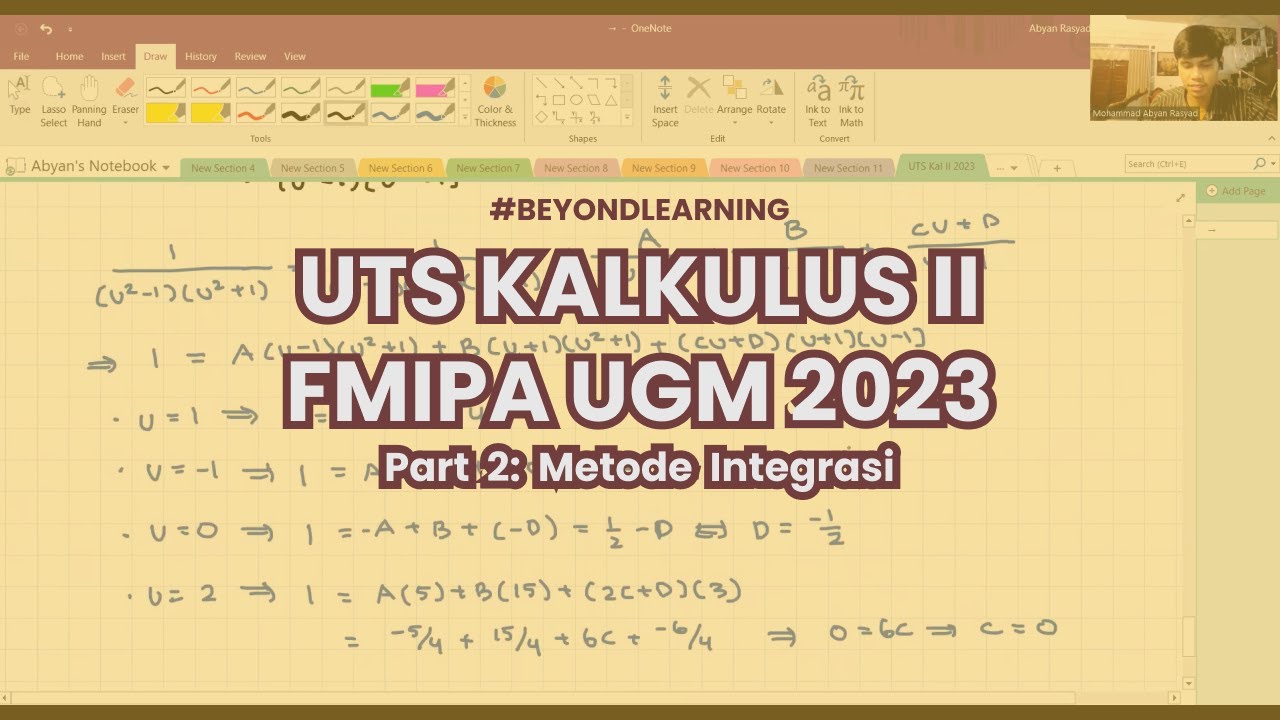 Bahas UTS Kalkulus II FMIPA UGM 2023 (2/5) - YouTube