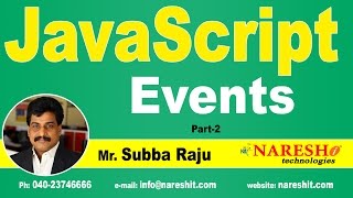 Events in JavaScript Part-2 | JavaScript Tutorial | Mr. Subba Raju