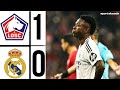 LOSC Lille vs Real Madrid 1-0 Highlights | Jonathan David Penalty Goal | UEFA Champions League 2024