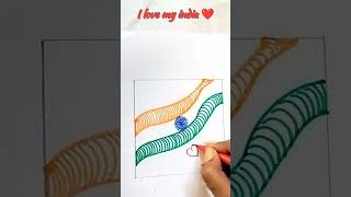 Indian Flag in 3D 🤍//3D Drawing 😍 #trending #viral #3d #shorts #short #youtubeshorts