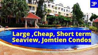 Pattaya Thailand cost of living , Large, Cheap, Short / Long term, Sea view, Jomtien condos