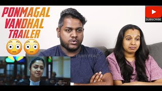 Ponmagal Vandhal Trailer Reaction | Malaysian Indian | Jyotika Suriya | Amazon Prime Video | 4K