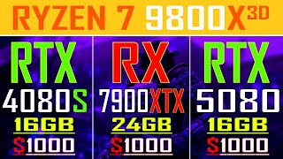 RTX 4080 SUPER vs RX 7900XTX vs RTX 5080 || PC GAMES TEST ||