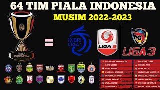 64 tim Piala Indonesia 2022-2023 ! jadwal Kickoof !