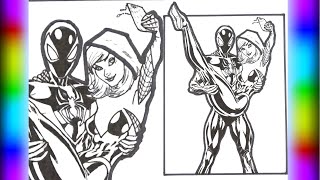 SPIDER-Man and Gwen Stacy Photoshoot Coloring Pages | Deaf Kev - Invincible NCS