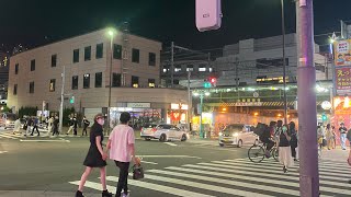 7月下旬夜の新大久保周辺