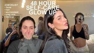 A SELF-CARE GLOW UP (facial, hair, makeup, pregnancy...) | JAMIE GENEVIEVE