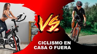 CYCLING INDOOR VS CICLISMO AL AIRE LIBRE | Bicicleta Estatica Vs. Bicicleta Normal