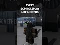 EVERY SCP ROLEPLAY MTF MORPHS #shorts