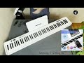 terence folding piano beginners keyboard unboxing and setting up