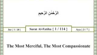 01 001 003 Surat Al Fatiha (The Opening) The Holy Quran