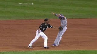 KC@CWS: The White Sox challenge a tag play in the 4th