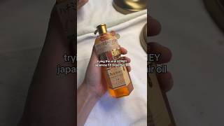 trying the VIRAL HONEY Hair Oil #viral #japanesehairoil #honeyoil #japanese #japaneseproducts