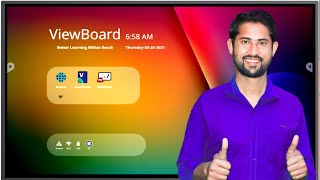 ViewSonic interactive Flat Panel में WiFi कैसे Use करे? How to use internet in Fanel || For teachers