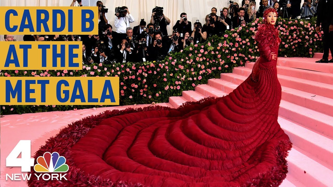 Met Gala 2019: Cardi B Stuns In A Gigantic Red Dress | NBC New York ...