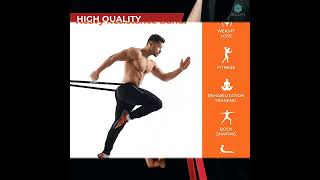 Boldfit Heavy Resistance Band for Workout Set Exercise \u0026 Stretching Pull Up Bands Door Anchor for Ho