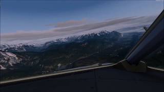 Innsbruck (LOWI) RNAV 08 Z Approach | Go-Pro Timelapse