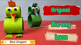 ORIGAMI BURUNG LUCU❗❗BIRD ORIGAMI ➡️ EASY ORIGAMI