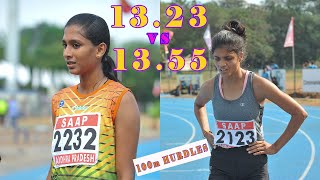 100m Hurdles || Battle Between Sapna Kumari and Aparna Roy || Inter-University Athletics 2019-20