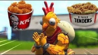 new fortnite kfc skin gameplay - kfc fortnite skins