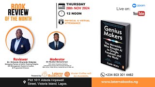 Laterna Book Club - Genius Makers (Review with Dr. Orlando Olumide Odejide) Full Video