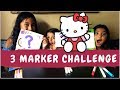 3 Marker Challenge| Hello Kitty