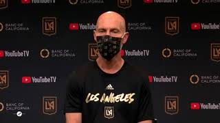 Bob giving credits to the LAFC players during Zoom Meeting with the press