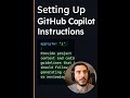 How to use github copilot instructions