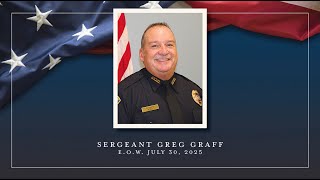 PCSP Sergeant Greg Graff Memorial Service Recap