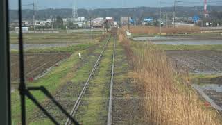 JR久留里線　前面展望　横田駅～東横田駅間