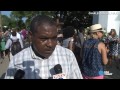 large crowd gathers as emanuel ame church holds service