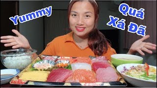 🇯🇵Ăn Mâm Sashimi Hải Sản 11 Loại Chấm Tương Wasashi Quá Xá Ngon - Quá Xá Đã#214