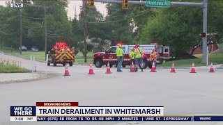 Train derailment prompts emergency response, evacuations in Montgomery County