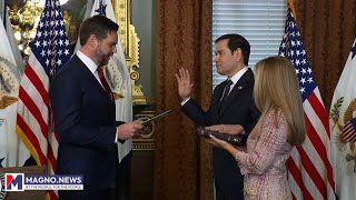 The White House | VP JD Vance swears in Marco Rubio as the Secretary of State (Jan 21, 2025)