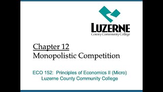 ECO 152 Chapter 12 PowerPoint Lecture - Part A