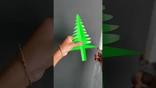 How to make Christmas tree | 3D Paper Christmas tree | DIY #viral #shorts #shortsfeed #viralvideo