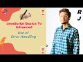 JavaScript: Error Handling | Lesson 6
