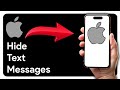 How To Hide Text Messages On iPhone Lock Screen! (2024)