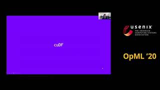 OpML '20 - End-to-End Data Science on GPUs with RAPIDS