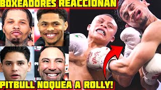 Boxeadores Reaccionan a la Victoria de Pitbull Cruz Noqueando a Rolando Romero Gervonta Shakur Ryan