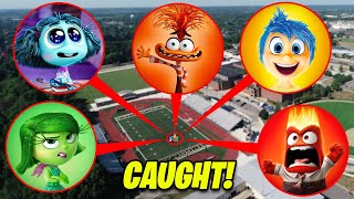 Drone Catches ALL EMOTIONS from INSIDE OUT 2 MOVIE AT HAUNTED SCHOOL!! (INSIDE OUT 2)