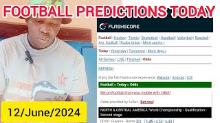 football betting tips for today 12/6/2024 football predictions today #bettingtips  #surewins #bet