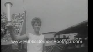 1966 US Open tennis championships archival stock footage