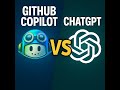 GIthub copilot vs Chatgpt: which is better for programming