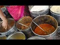 hard working women anuradha aunty selling cheapest road side unlimited meals street food