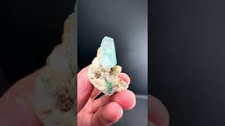 Aquamarine with Fluorite from Namibia | Fine Art Minerals | Aquamarine |