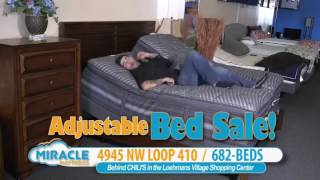 Adjustable bed Sale! Miracle Mattress!